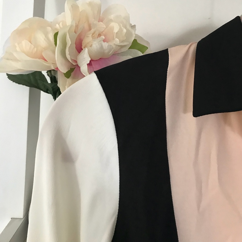 Color block blouse
